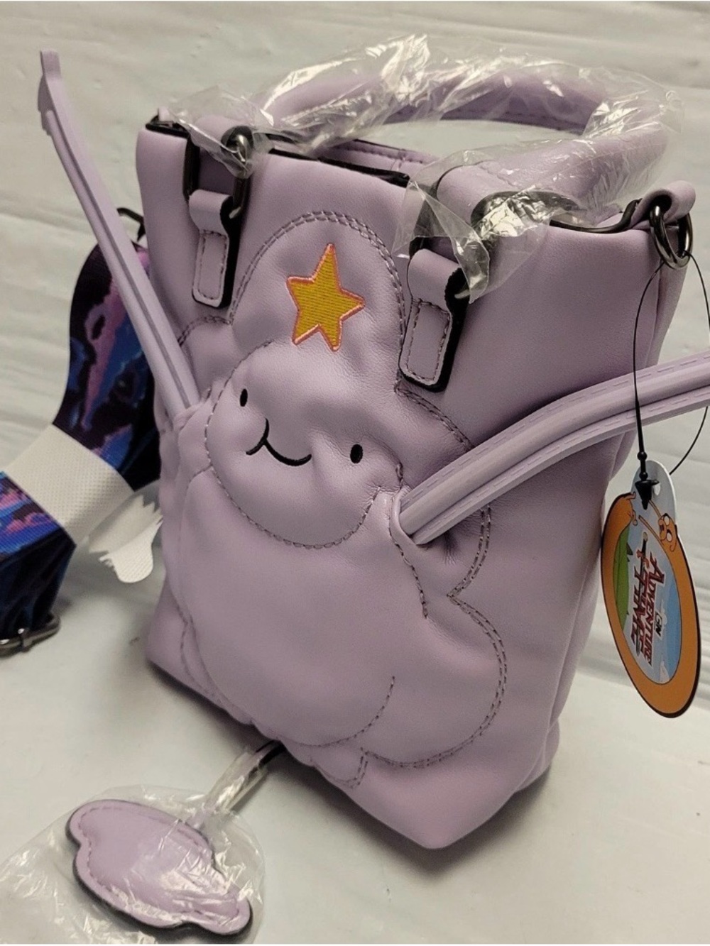 Boxlunch Adventure Time Space Princess Lumpy Purse Handbag Crossbody Mini Tote - Picture 4 of 13